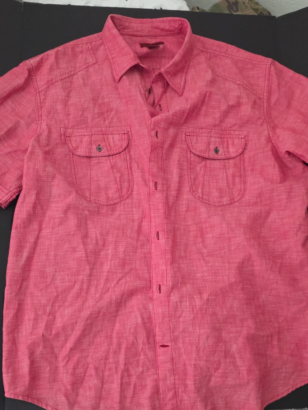Men's Foundry Short-Sleeve Button-Up Shirt Red